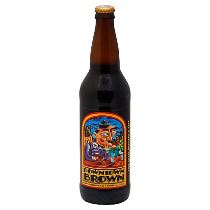 Lost Coast Downtown Brown Ale Beer Bottle - 22 Fl. Oz. - Image 1