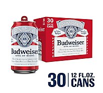Budweiser Beer In Cans - 30-12 Fl. Oz.