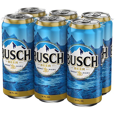 Busch Beer Can - 6-16 Fl. Oz. - Safeway