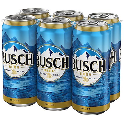Busch Beer Cans - 6-16 Fl. Oz. - Image 1