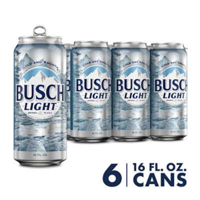 Busch Light Beer Cans - 6-16 Fl. Oz. - Image 1