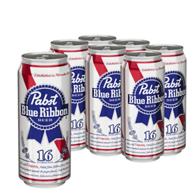 Pabst Blue Ribbon Beer Can Shaped Glass, 16 oz.