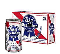 Pabst Blue Ribbon Beer Lager Cans - 24-12 Fl. Oz.