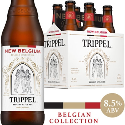 New Belgium Brewing Trippel Belgian Style Ale Beer 8.5% ABV Bottles - 6-12 Fl. Oz. - Image 1