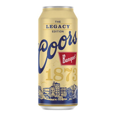 Coors Banquet American Style Lager Beer 5% ABV Can - 24 Fl. Oz. - Image 1