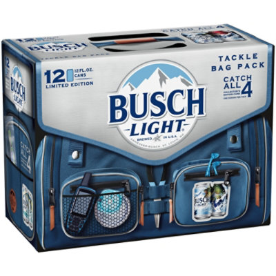 Busch Light Beer Cans - 12-12 Fl. Oz.