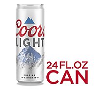 Coors Light Beer American Style Light Lager 4.2% ABV Can - 24 Fl. Oz.