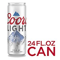 Coors Light Beer American Style Light Lager 4.2% ABV Can - 24 Fl. Oz. - Image 1