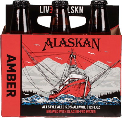 Alaskan Amber Beer Bottles - 6-12 Fl. Oz. - Image 4