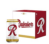 Rainier Beer Lager Cans - 24-12 Fl. Oz.