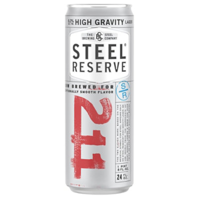 Steel Reserve High Gravity American Style Specialty Lager Beer 8.1% ABV Can - 24 Fl. Oz. - Image 3