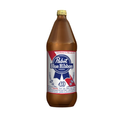 Pabst Blue Ribbon Beer Bottle - 40 Fl. Oz. - Image 1