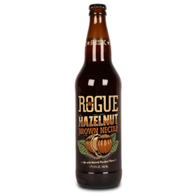 Rogue Hazelnut Brown Ale Beer Bottle - 22 Fl. Oz.