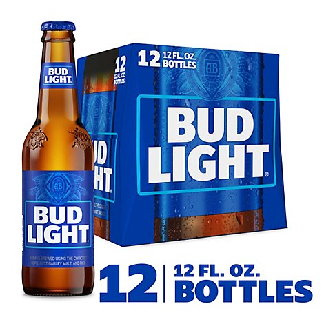 Bud Light Beer Bottle Longneck 12 12 Fl Oz Safeway