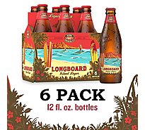 Kona Brewing Beer Liquid Aloha Island Lager Longboard Bottle - 6-12 Fl. Oz.