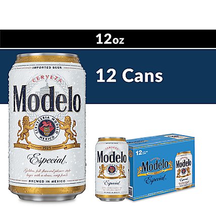 Modelo Especial Mexican Lager Beer Cans 4.4% ABV - 12-12 Fl. Oz. - Image 1