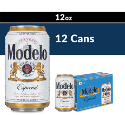 Modelo Especial Mexican Lager Beer Cans 4.4% ABV - 12-12 Fl. Oz.