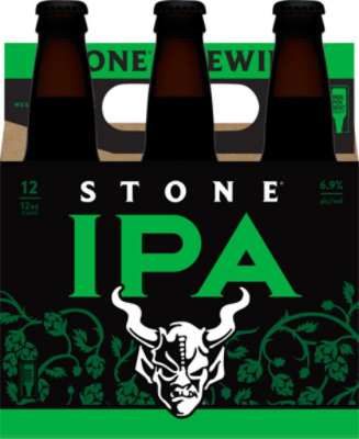 Stone Brewing India Pale Ale Beer Bottles - 6-12 Fl. Oz. - Image 1