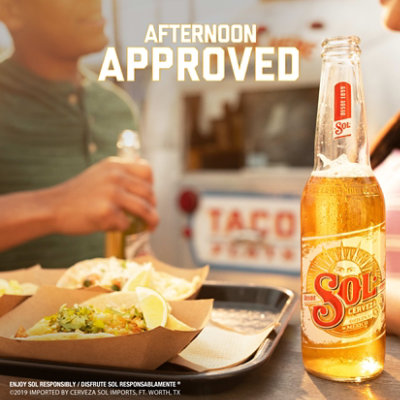 Sol Beer Mexican Lager 4.5% ABV Bottles - 12-330 ML - Image 3