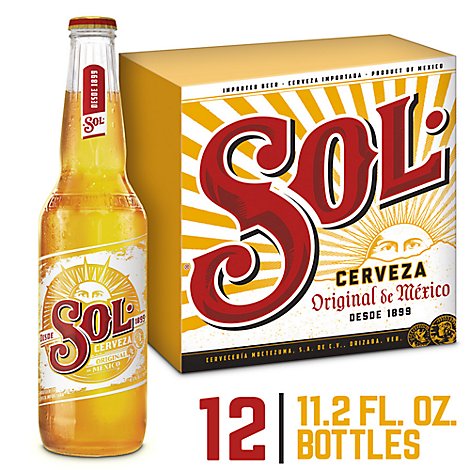 Sol Cerveza Bottle COASTER Mexican Beer 