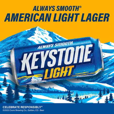 Keystone Light American Style Light Lager Beer 4.1% ABV Cans - 30-12 Fl. Oz. - Image 2