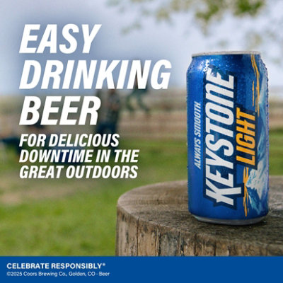 Keystone Light American Style Light Lager Beer 4.1% ABV Cans - 30-12 Fl. Oz. - Image 5