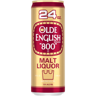 Olde English 800 American Style Malt Liquor Beer 7.5% ABV Can - 24