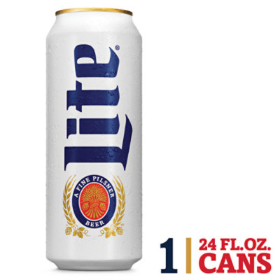 Miller Lite Beer American Style Light Lager 4.2% Can - 24 Fl. Oz. - Vons