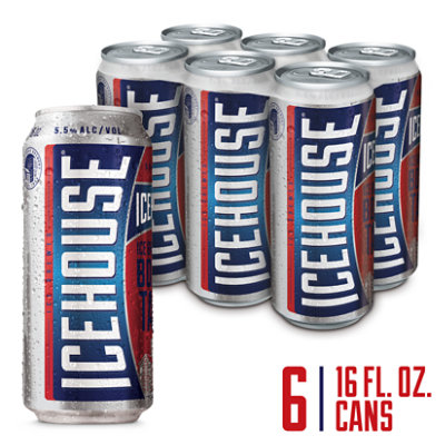 Icehouse American Style Ice Lager Beer 5.5% ABV Cans - 6-16 Fl. Oz. - Image 1