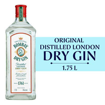 Bombay Distilled London Dry Gin - 1.75 Liter - Image 1