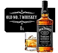 Jack Daniel's Old No. 7 Tennessee Whiskey 80 Proof - 1 Liter