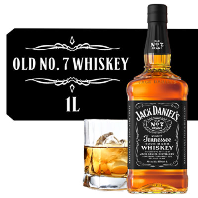 Jack Daniel's Old No. 7 Tennessee Whiskey 80 Proof Bottle - 1 Liter