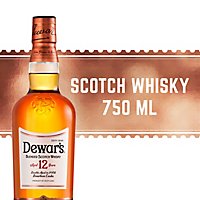 Dewars 12 Year Old Blended Scotch Whisky Bottle - 750 Ml - Image 1