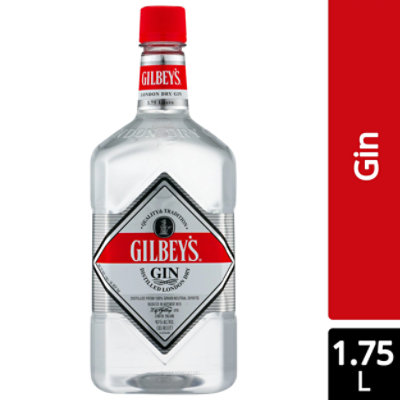 Gilbeys Gin Distilled London Dry 80 Proof - 1.75 Liter - Image 1