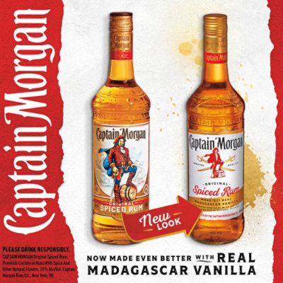 Captain Morgan Made with Real Madagascar Vanilla Original Spiced Rum - 1.75 Liter - Image 3