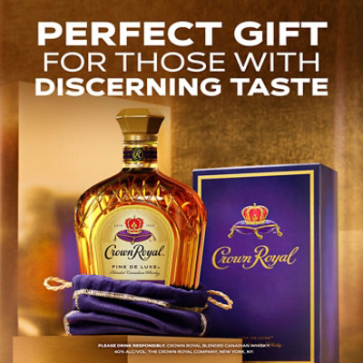 Crown Royal Fine Deluxe Blended Canadian Whisky - 1.75 Liter - Image 1