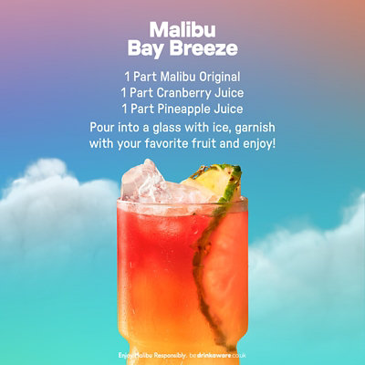 Malibu Rum Caribbean With Coconut Liqueur Original 42 Proof - 750 Ml - Image 3
