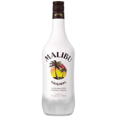 Malibu Rum Caribbean With Coconut Liqueur Original 42 Proof - 750 Ml