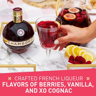 Chambord Black Raspberry Liqueur 33 Proof Bottle - 375 Ml - Image 2