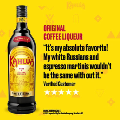 Kahlua Liqueur Rum And Coffee Caramel Color Added 40 Proof - 375 Ml - Image 3