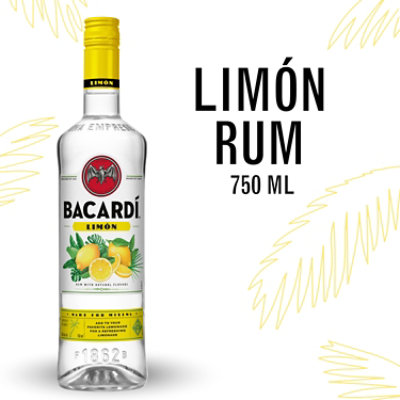 Bacardi Gluten Free Literimon Rum Bottle - 750 Ml