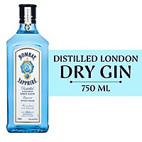 Bombay Sapphire Gin Blue Bottle - 750 Ml - Image 1