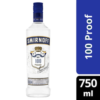 Smirnoff Vodka Triple Distilled Recipe No. 21 100 Proof - 750 Ml - Image 1