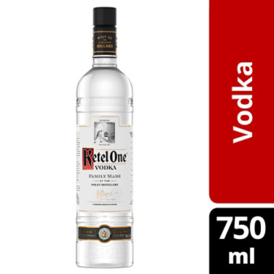 Ketel One Family Made Vodka Bottle with One Limited Edition Glass - 750 Ml