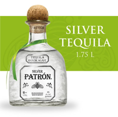 Patron Silver Tequila Bottle - 1.75 Liter