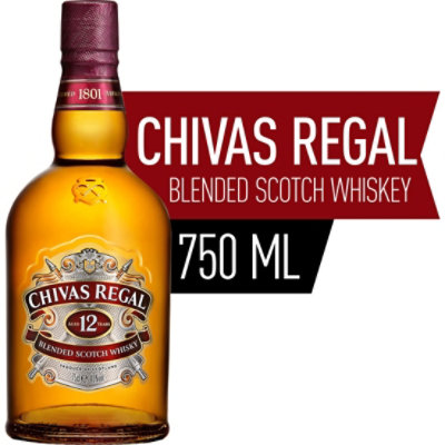 Chivas Regal Whisky Scotch 12 Year 80 Proof - 750 Ml