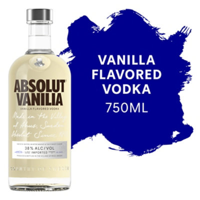 Absolut Vodka Vanilla 80 Proof - 750 Ml - Image 1