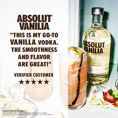 Absolut Vodka Vanilla 80 Proof - 750 Ml - Image 2