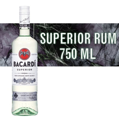 Bacardi Superior Gluten Free White Rum - 750 Ml - Image 1