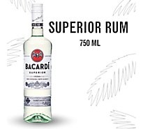 Bacardi Rum Superior White Grapefruit 80 Proof - 2-750 Ml